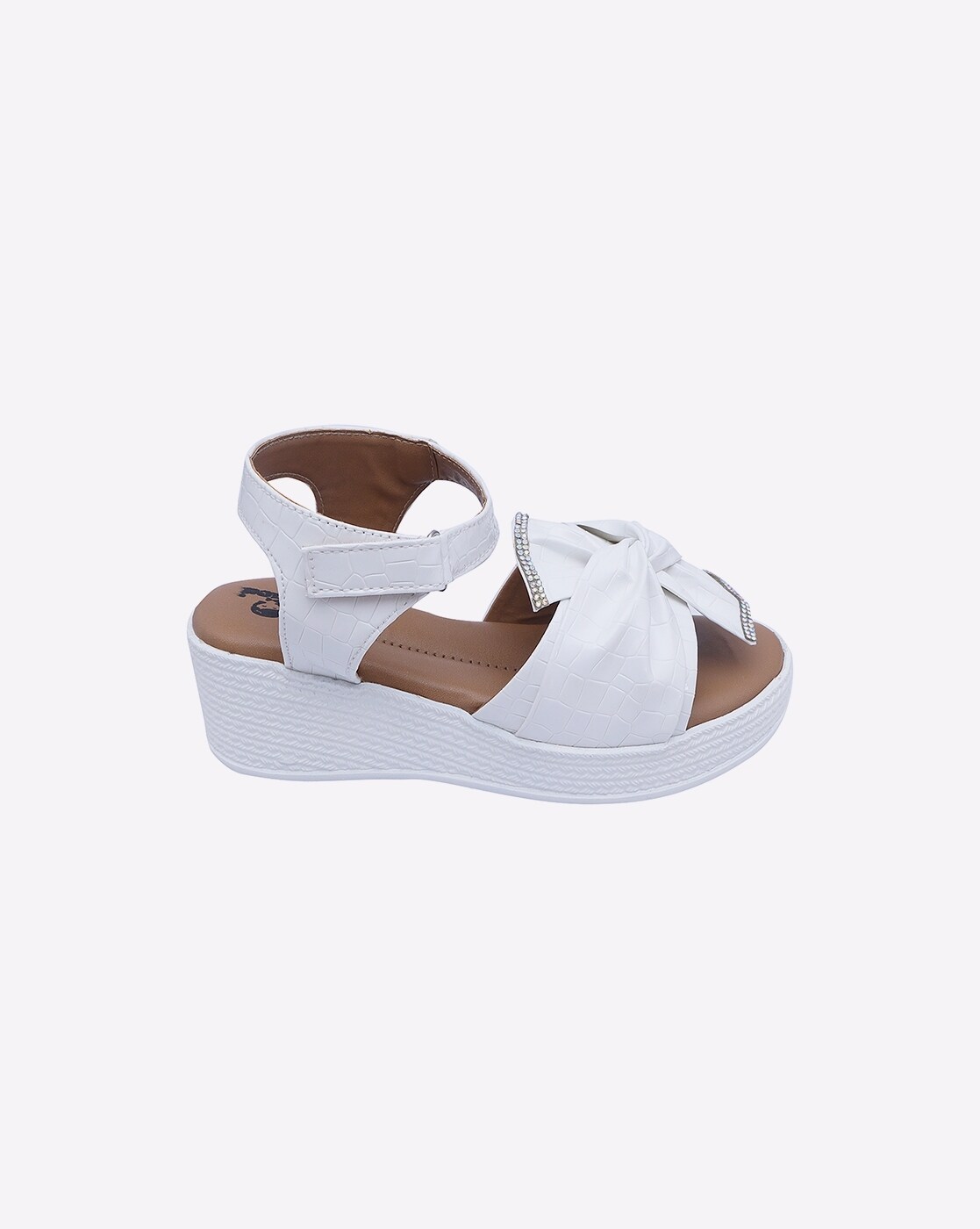 Girls white wedge discount sandals