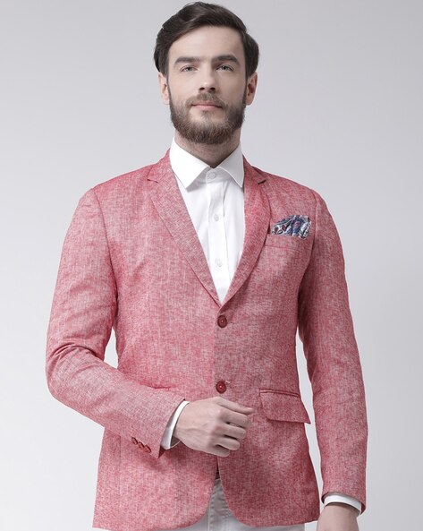 Light red sale blazer mens