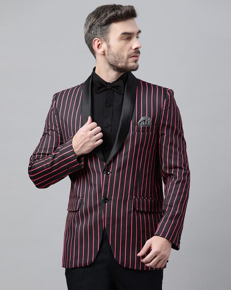 Pink hotsell striped blazer