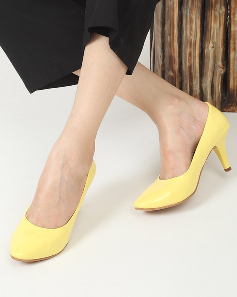 Buy Women Yellow Heels Online - 165143 | Van Heusen