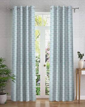 cortina eyelet curtain Set of 2 Printed Door Curtains-picture-23