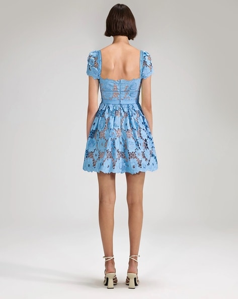 Powder Blue Lace Summer Dress – ShObO