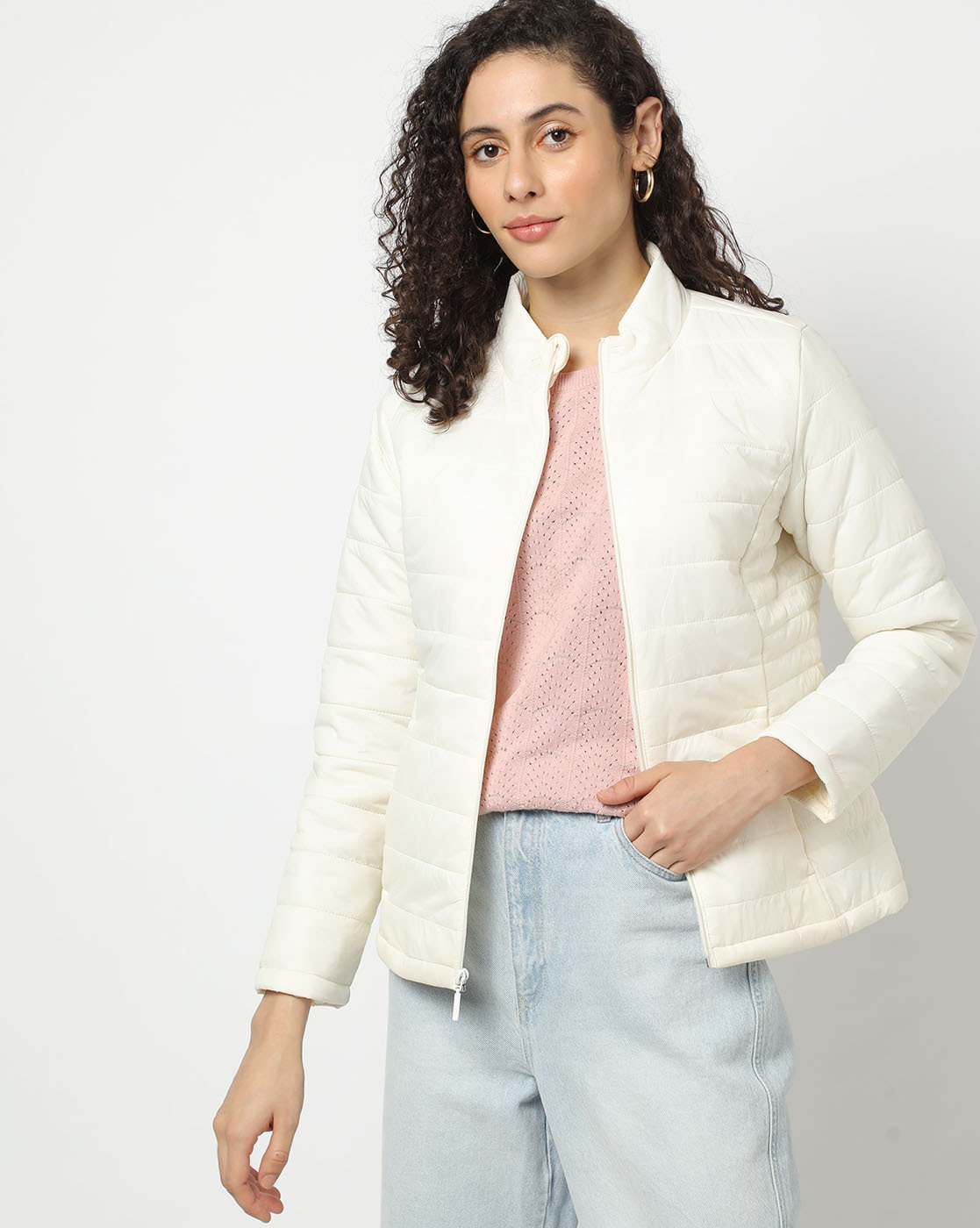 Women's Flyer's Club Jacket - Pearl/Off White