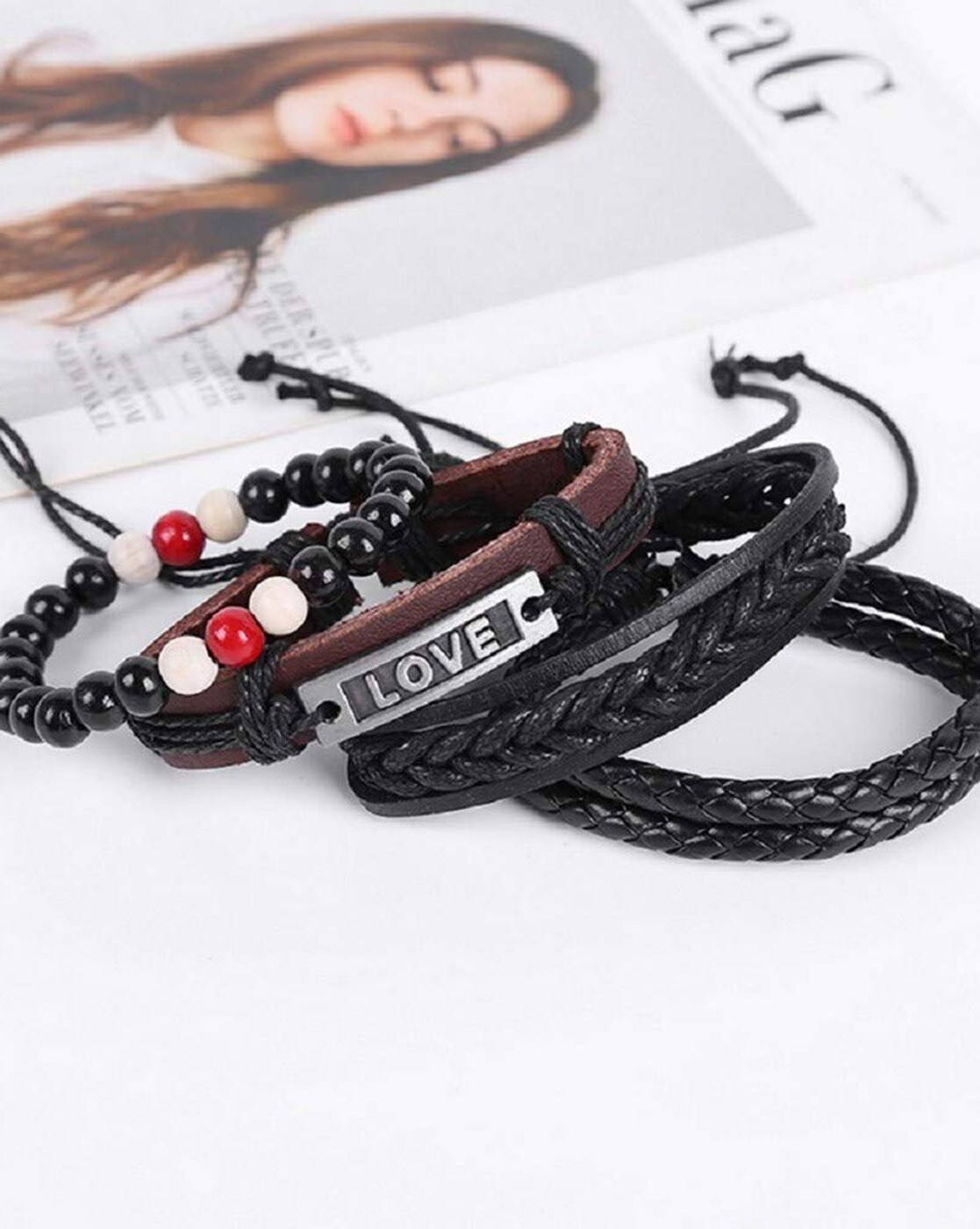 Buy Multicoloured Bracelets & Kadas for Men by University Trendz Online