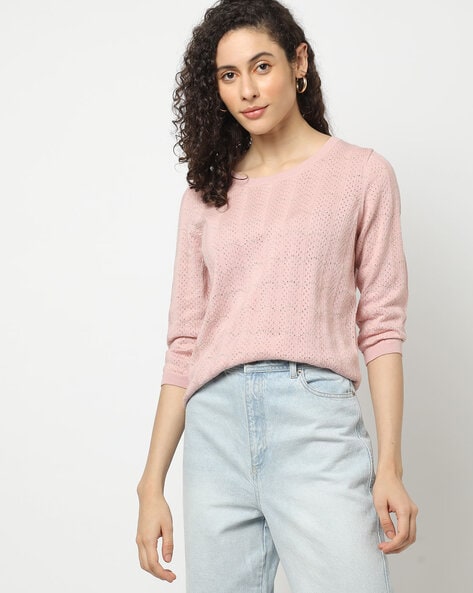 Women Pink Sweaters - Buy Women Pink Sweaters online in India