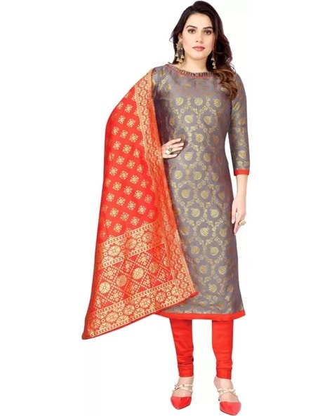 Woven Unstitched Dress Material Price in India