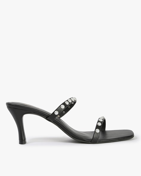 Black studded strappy online sandals