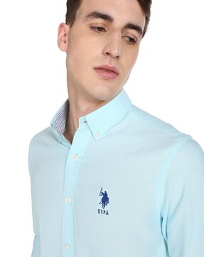 Buy Aqua Shirts for Men by U.S. Polo Assn. Online Ajio