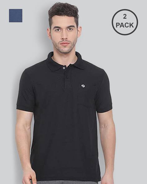 Pack of Logo Print Polo T-Shirts