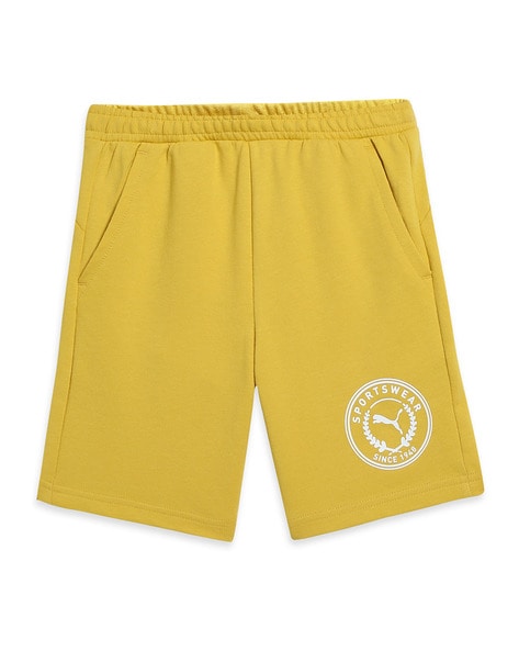 puma shorts kids yellow