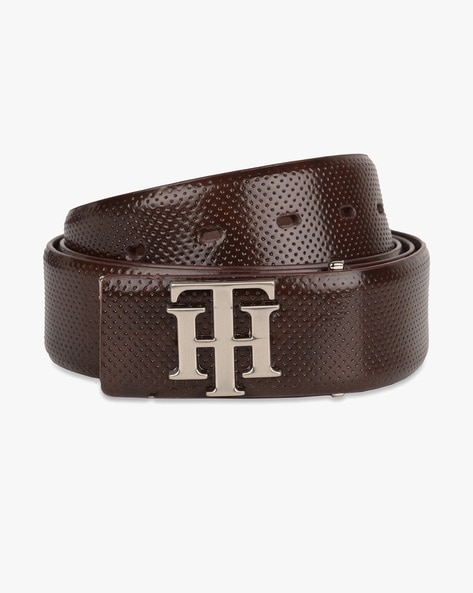 Textured Genuine Leather Belt