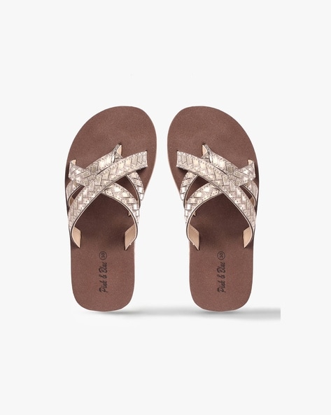 Girls glitter best sale flip flops