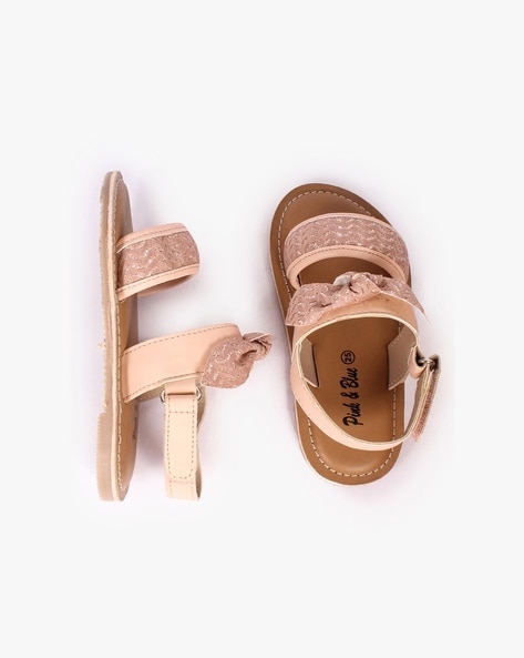 Buy Pink Sandals for Girls by D'Chica Online | Ajio.com