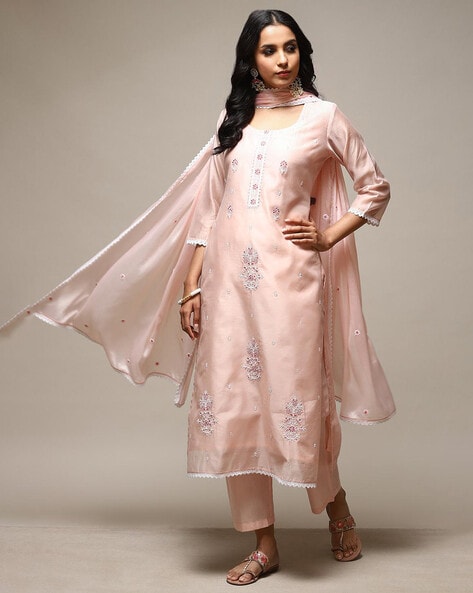 Buy Latest Biba Unstitched Dress Material Online - Zulfat Designer Suits
