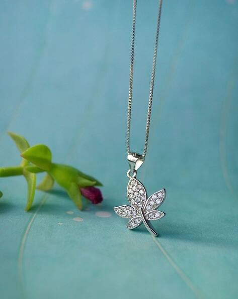 Buy Silver Necklaces Pendants for Women by Mannash Online