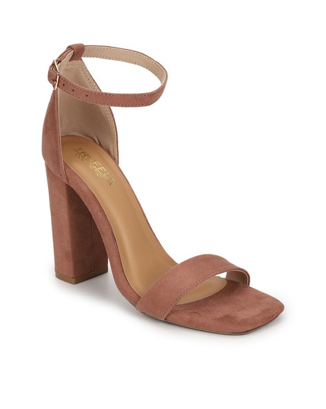Truffle collection Open-Toe Chunky Heeled Sandals