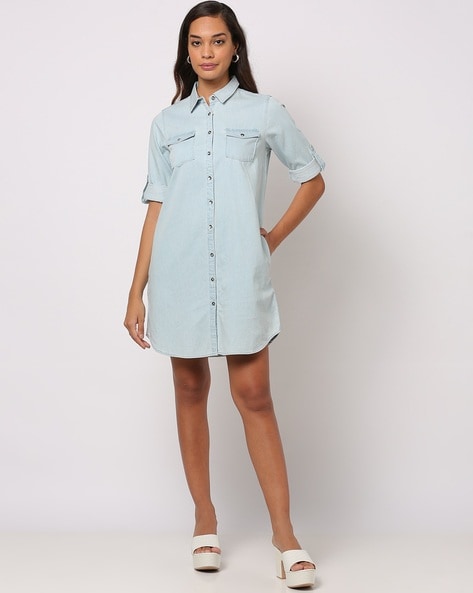 Miss shop denim clearance dress