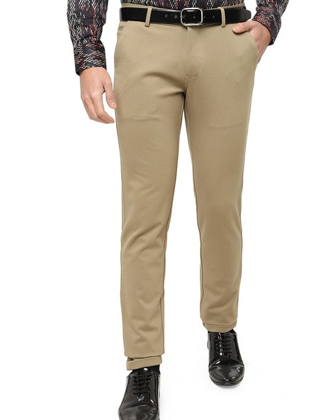 JB Studio Light Grey Slim Fit Trousers