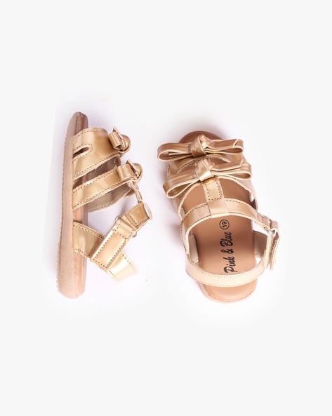 Buy Fame Forever by Lifestyle Kids Rose Gold Cross Strap Sandals for Girls  at Best Price @ Tata CLiQ