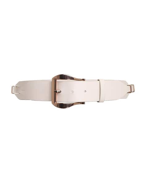Leather Belt With Buckle Closure