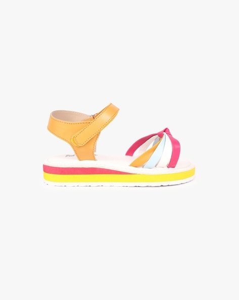 Multi colored sandals online for ladies