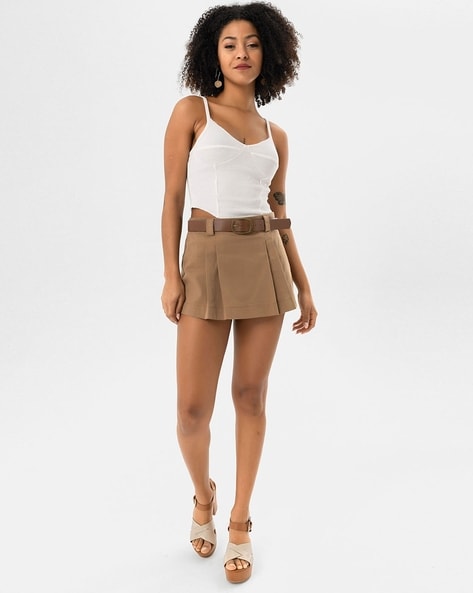 Buy Khaki Skirts for Women by SAM Online