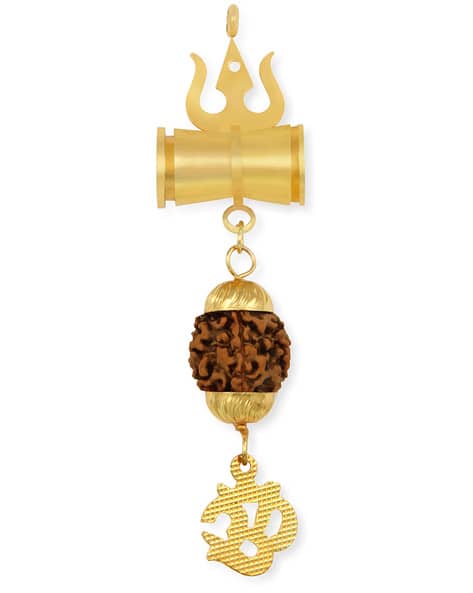 CHARMS Gold-Plated Chain with Rudrasksh Pendant