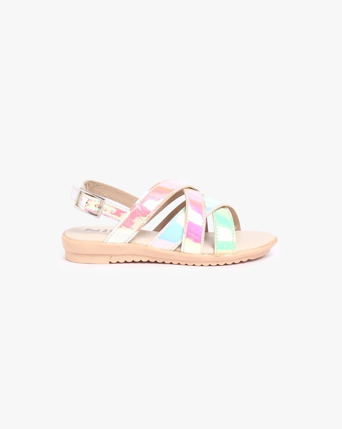 Buy Multicoloured Sandals for Girls by PINK N BLUE Online Ajio