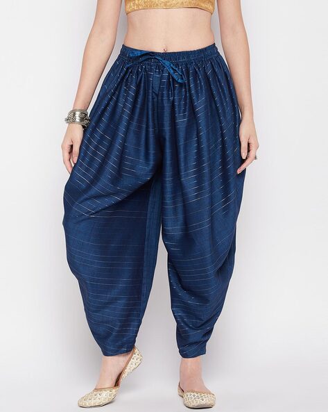 Buy AURELIA Blue Dhoti Pants - Dhotis for Women 2400050 | Myntra