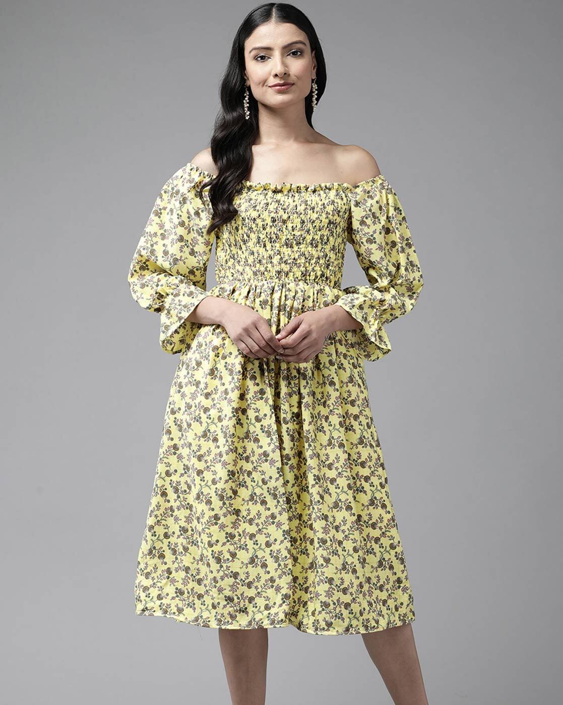 Stradivarius Off Shoulder Dresses for Women sale - discounted price |  FASHIOLA INDIA