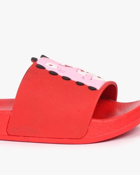 Flip Flops Chanclas Dinosaurio Slides With Dinosaur Applique