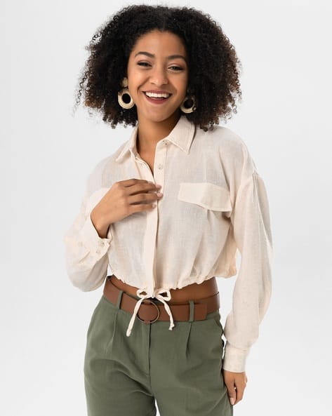 SAM Tailored Fit Cropped Shirt