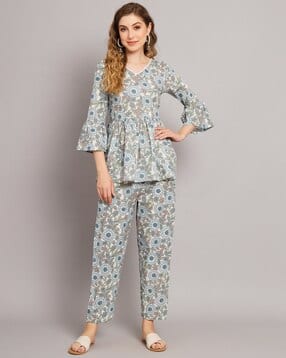 Floral Pant-Suit Set-image-15