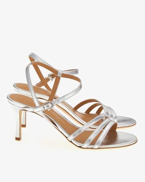 Metallic Strap Block Heels: Chere Footwear, Shop Now!