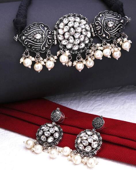 Buy Black FashionJewellerySets for Women by Bergo Jewels Online | Ajio.com