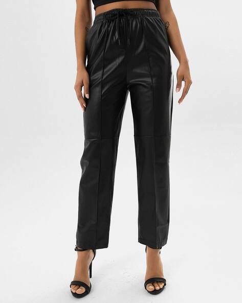 SAM Women Straight Track Pants with Elasticated Drawstring Waist