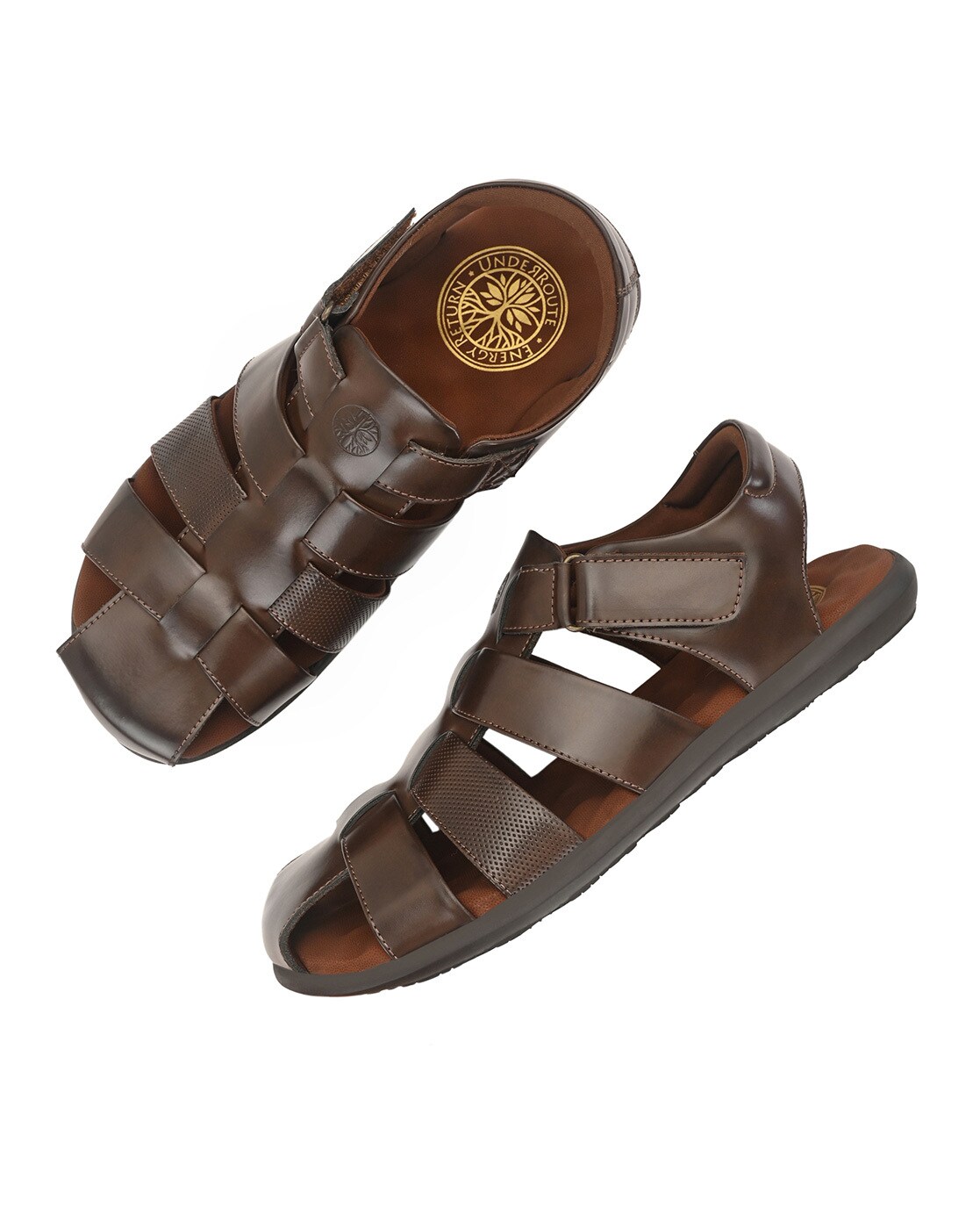 Men's Leather Backstrap Sandals - Formal Sandals – DOC&MARK®