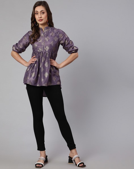 Buy Purple Shirts, Tops & Tunic for Women by Jaipur Kurti Online