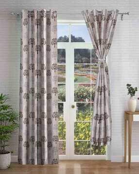 Set of 2 Printed Long Door Curtains-image-36