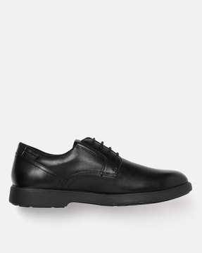 Geox® UOMO SYMBOL D: Leather Shoes black Man