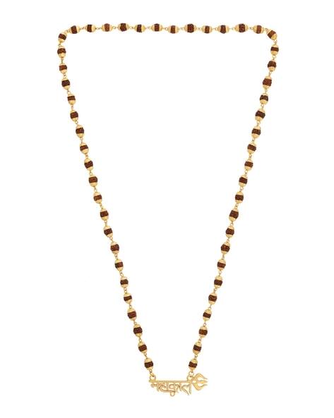 CHARMS Rudrasksh-Beaded Chain with Pendant