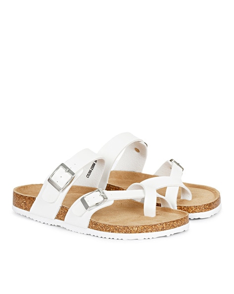 White best sale footbed sandals