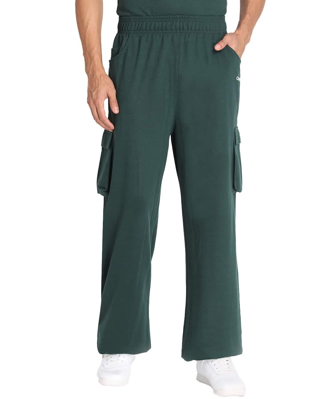 Buy Green Track Pants for Men by Chkokko Online | Ajio.com