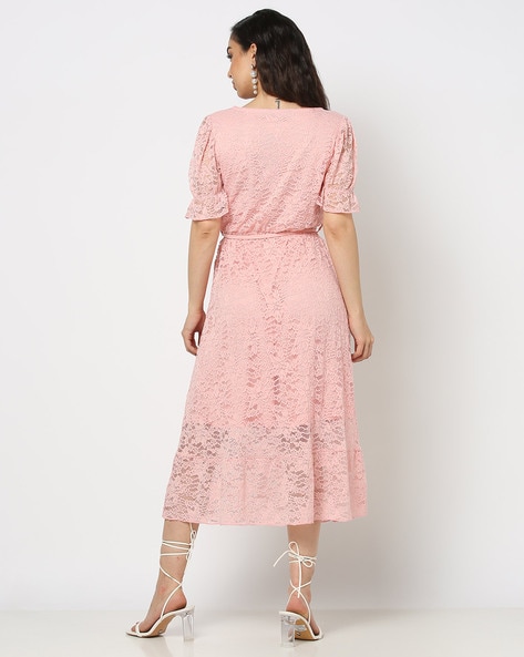 Lace-trimmed A-Line Dress丨Urbanic