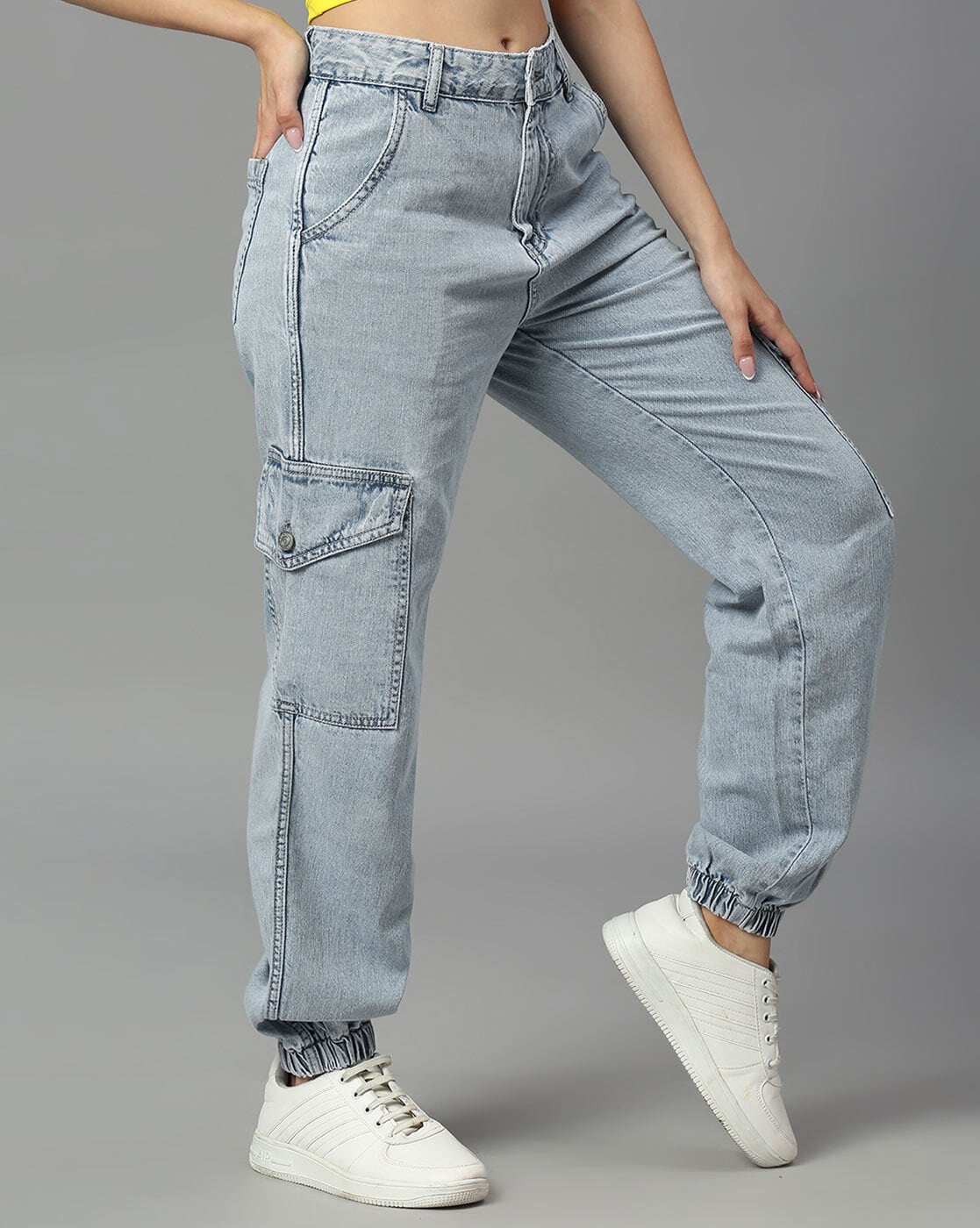 Womens Classic Denim Pants High Waist Slim Fit Elastic Ruched Full-Length  Bell Bottom Curvy Jeans at Amazon Women's Jeans store