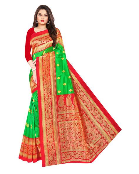 Buy Green Sarees for Women by KIWIE Online | Ajio.com