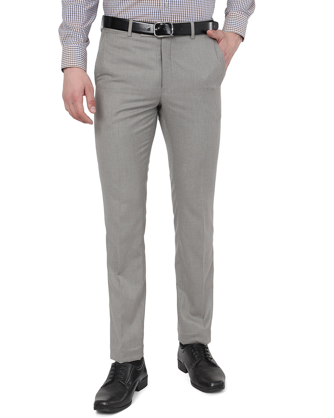 Buy Blue Trousers & Pants for Men by VAN HEUSEN Online | Ajio.com