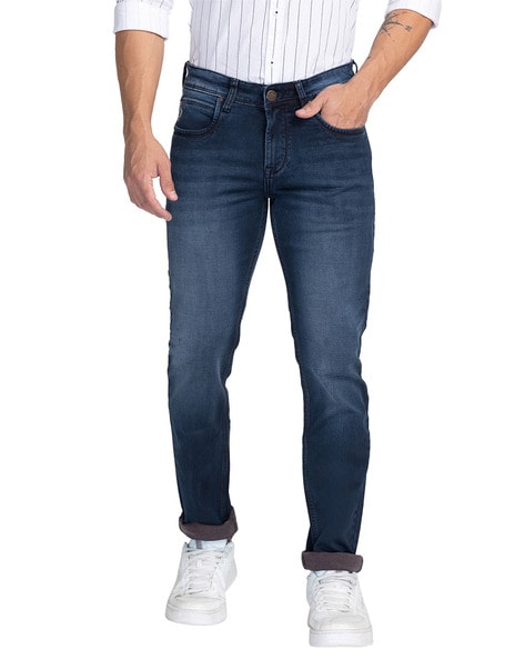 Oxemberg Mid-Wash Straight Fit Jeans