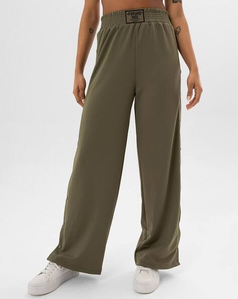 SAM Women High-Rise Pants with Side Slits