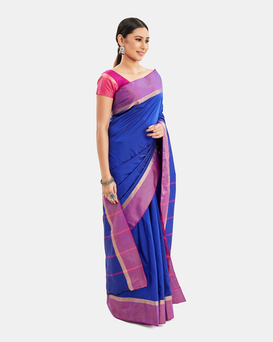 Kalyan Silks - Rani Pink Pure Kanchipuram #Saree @ #kalyansilks.com Shop  Online: https://bit.ly/2GGkUkO | Facebook